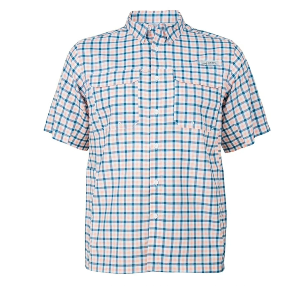 Habit Men's UPF 50+ Short Sleeve Fishing Shirt Size 2XL